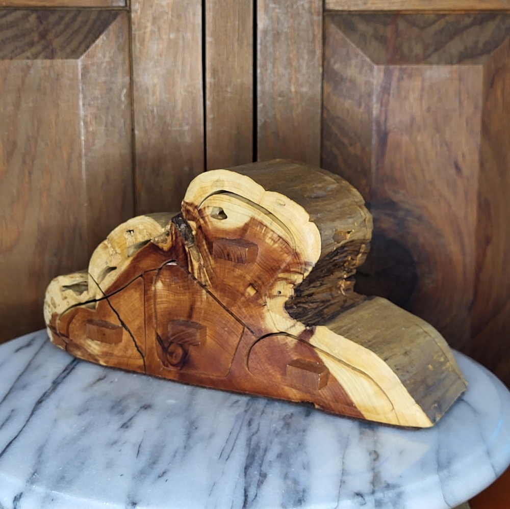 Wood Carved Jewely Holder - Picture 3 of 15